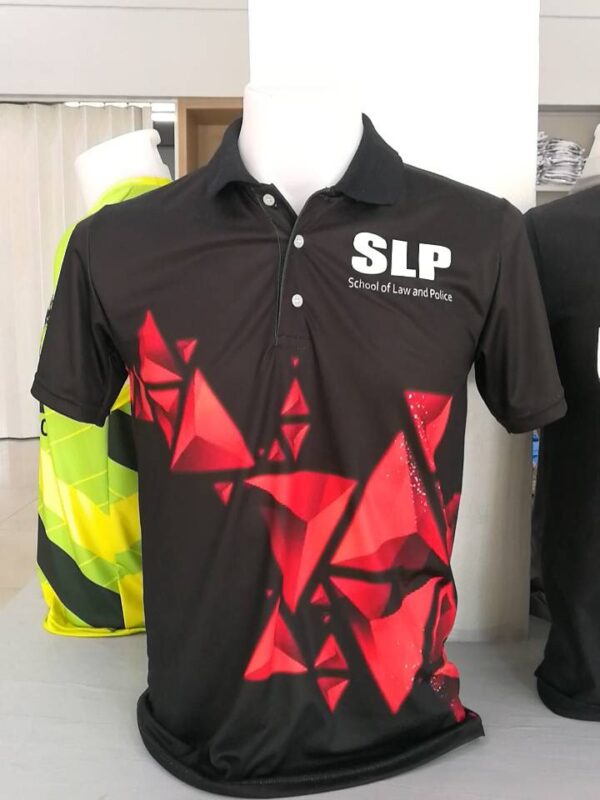 เสื้อวิ่ง คอปก ลายพิมพ์ SLP