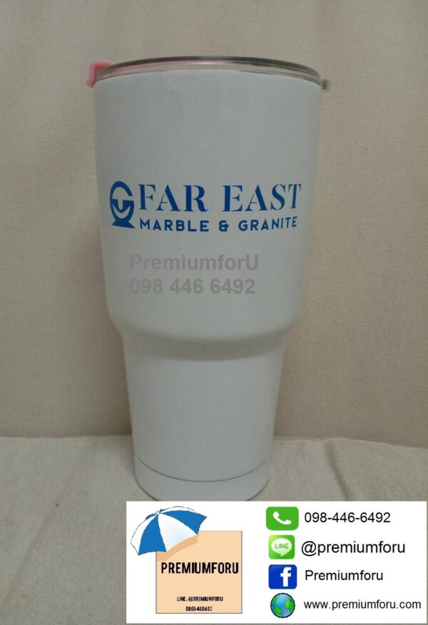 แก้วเก็บความเย็น แก้วเยติ ขนาด30ออน แก้วสกรีนโลโก้ราคาถูก ลายสกรีน Far East